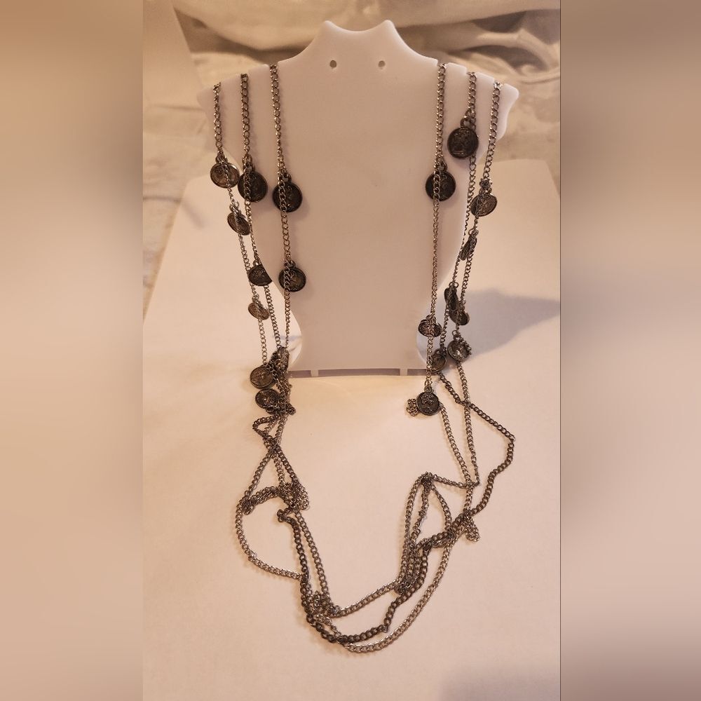 Vintage Queen Elizabeth coin necklace set 3